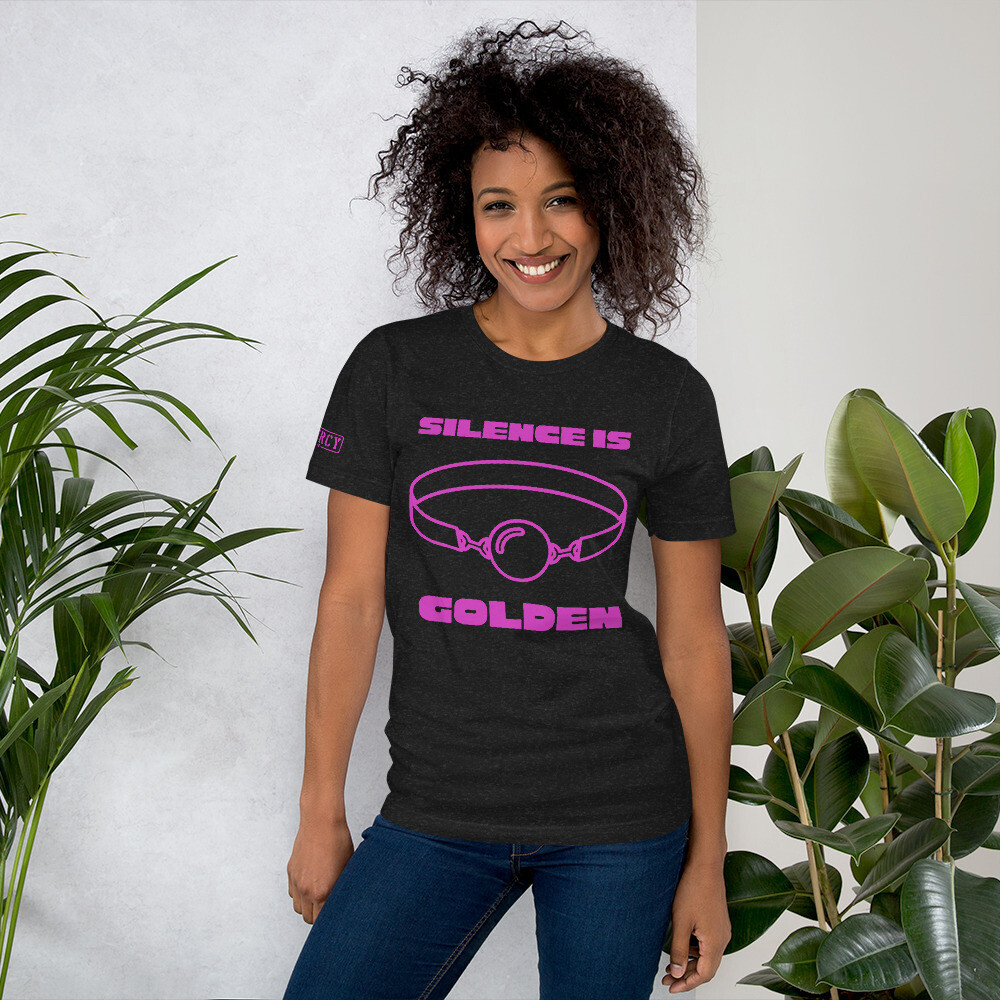 Silence Gag TShirt Pink Silence Gag TShirt Pink, Size: XS