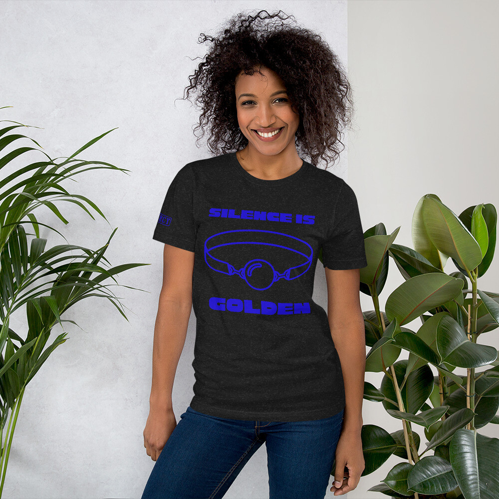 Silence Gag TShirt Royal Blue Silence Gag TShirt Royal Blue, Size: XS