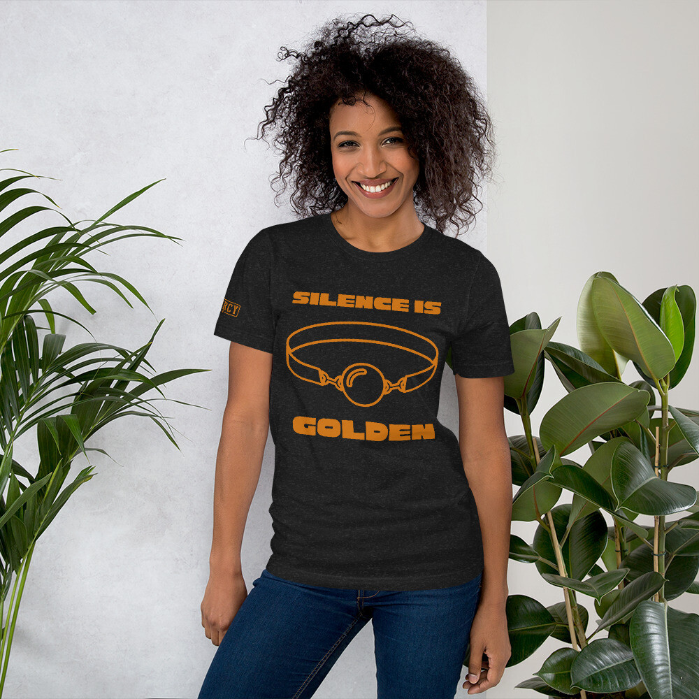Silence Gag TShirt Orange Silence Gag TShirt Orange, Size: XS