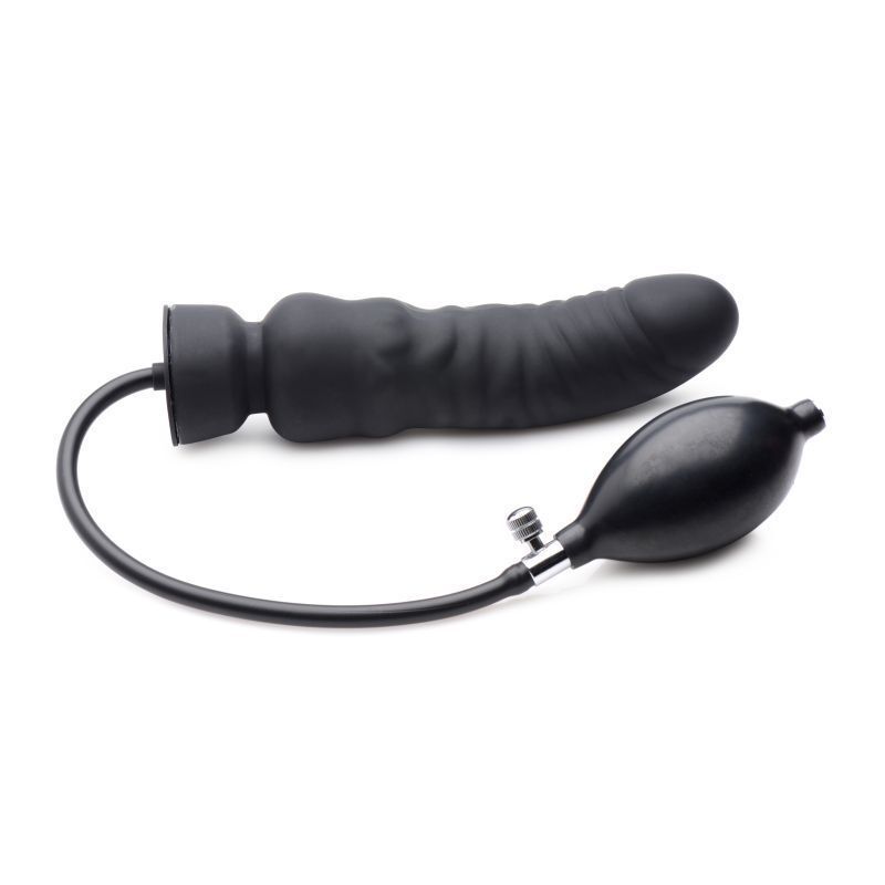 Master Series - Dick-Spand Inflatable Silicone Dildo