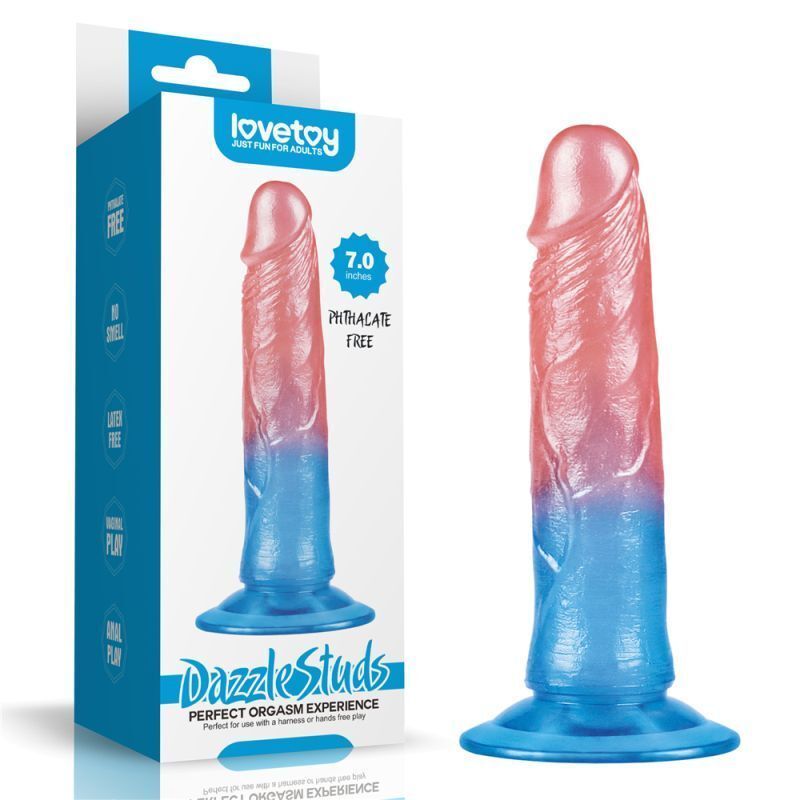 Lovetoy - Dazzle Studs Dildo - 7 Lovetoy - Dazzle Studs Dildo - 7"