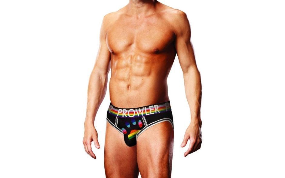 Prowler - Oversized Paw Open Back Brief - Black Prowler - Oversized Paw Open Back Brief - Black