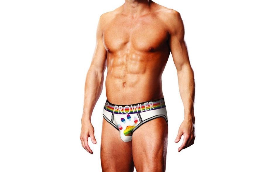 Prowler - Oversized Paw Open Back Brief - White Prowler - Oversized Paw Open Back Brief - White