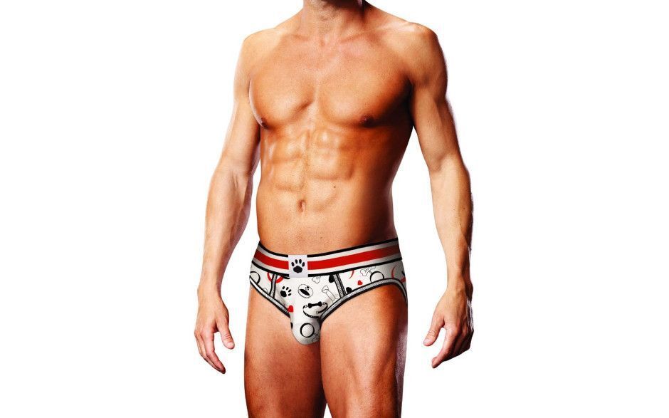 Prowler - Puppie Print Open Back Brief Prowler - Puppie Print Open Back Brief