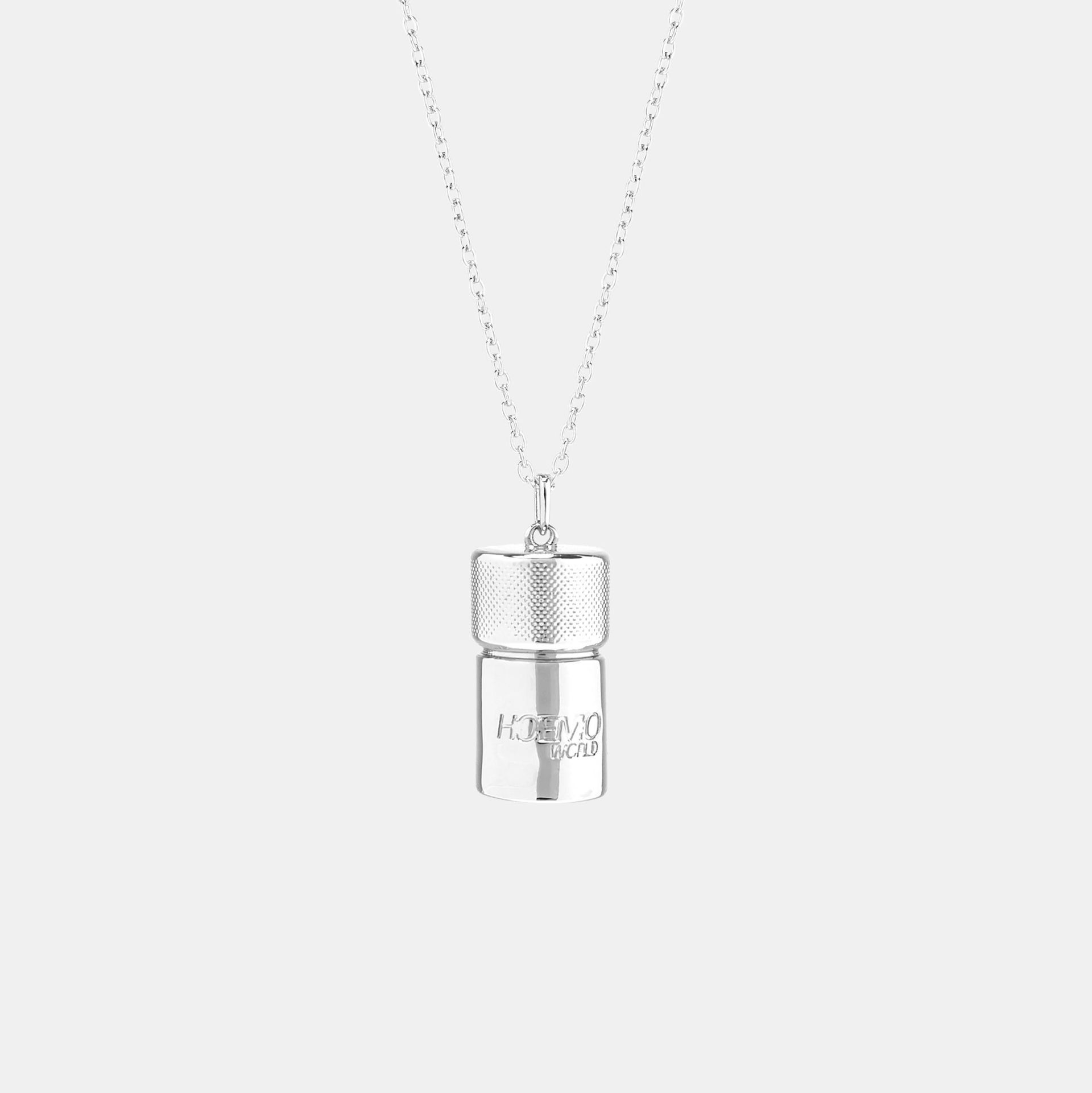 Hoemo World - Poppers Pendant Necklace - Silver