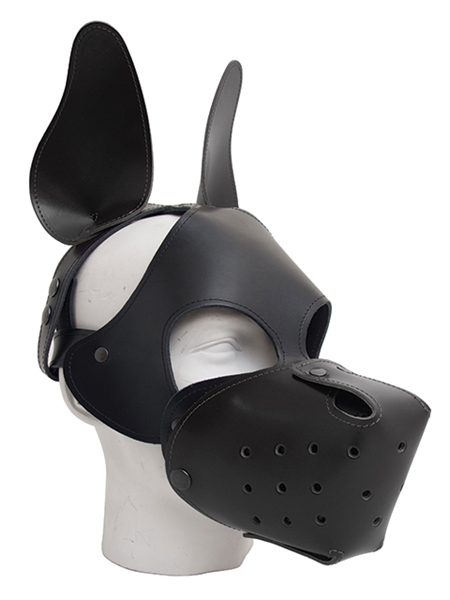Mister B - Leather Shaggy Dog Hood