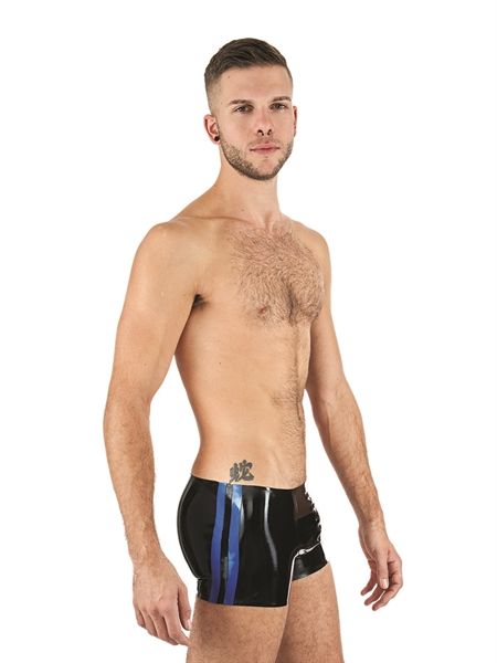 Mister B - Rubber Trunks - Black/Blue Mister B - Rubber Trunks - Black/Blue