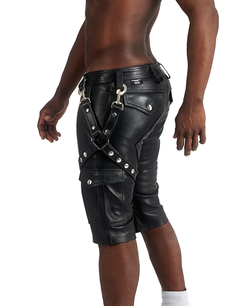 Mister B - Leather Leg Harness - Black