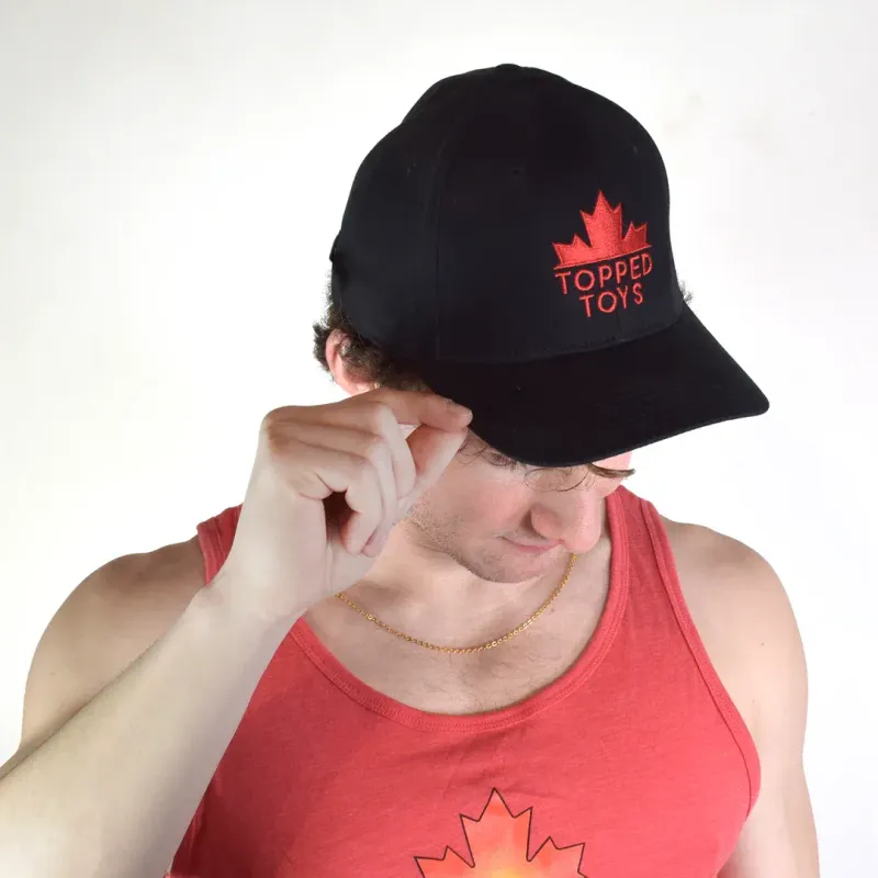 Topped Toys - Baseball Hat - Black/Red Topped Toys - Baseball Hat - Black/Red