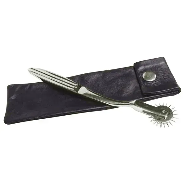 KinkLab - Wartenberg Pinwheel with Leather KinkLab - Wartenberg Pinwheel with Leather