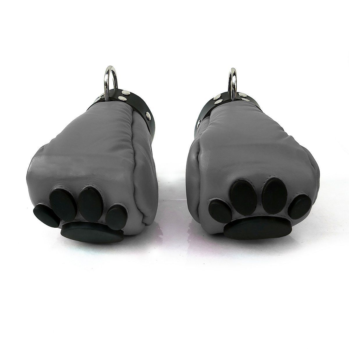 Mister B - Leather Puppy Paws - Grey Black
