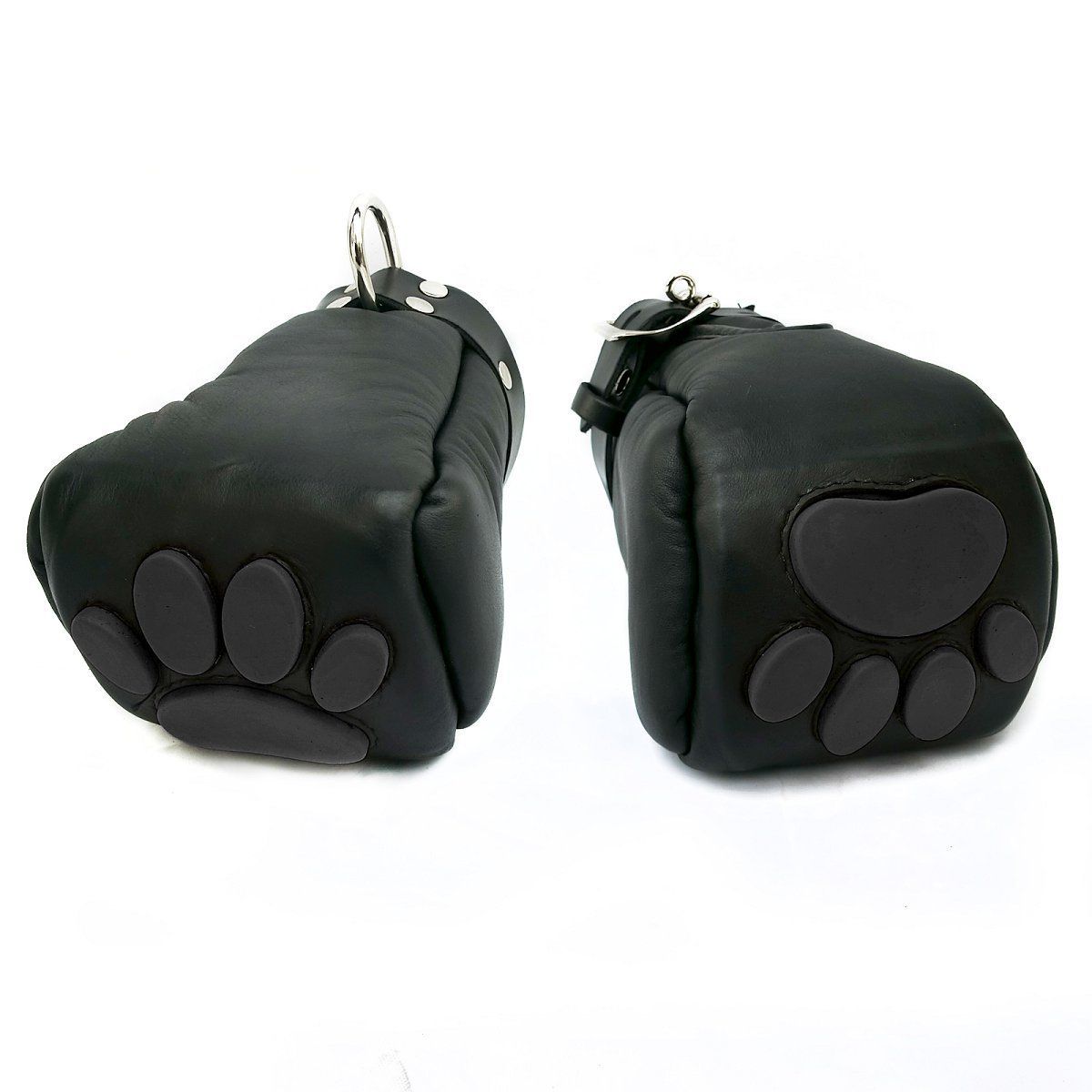 Mister B - Leather Puppy Paws - Black
