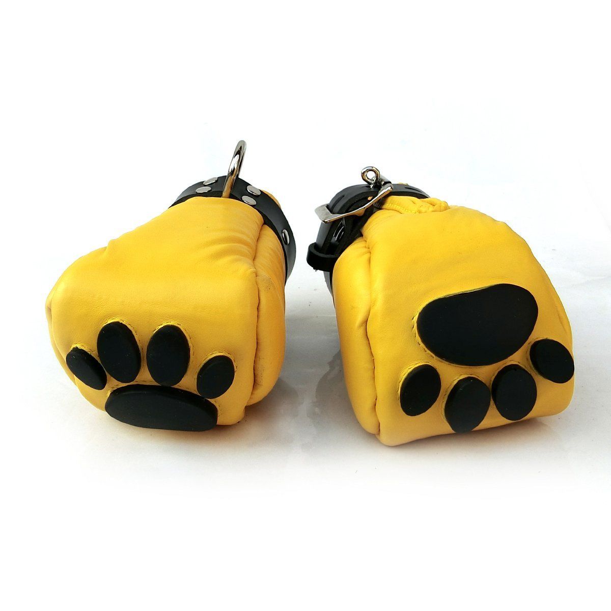 Mister B - Leather Puppy Paws - Yellow Black