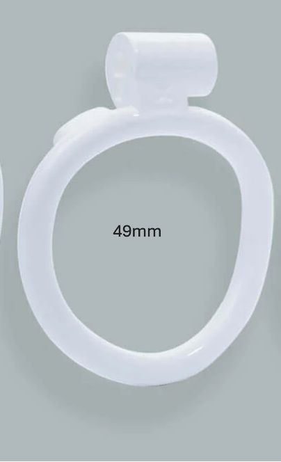 Cobra Chastity - NU White Arc Ring - Size 3 - 49mm