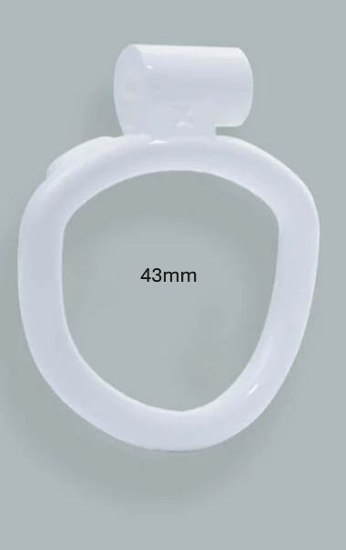 Cobra Chastity - NU White Arc Ring - Size 1 - 43mm