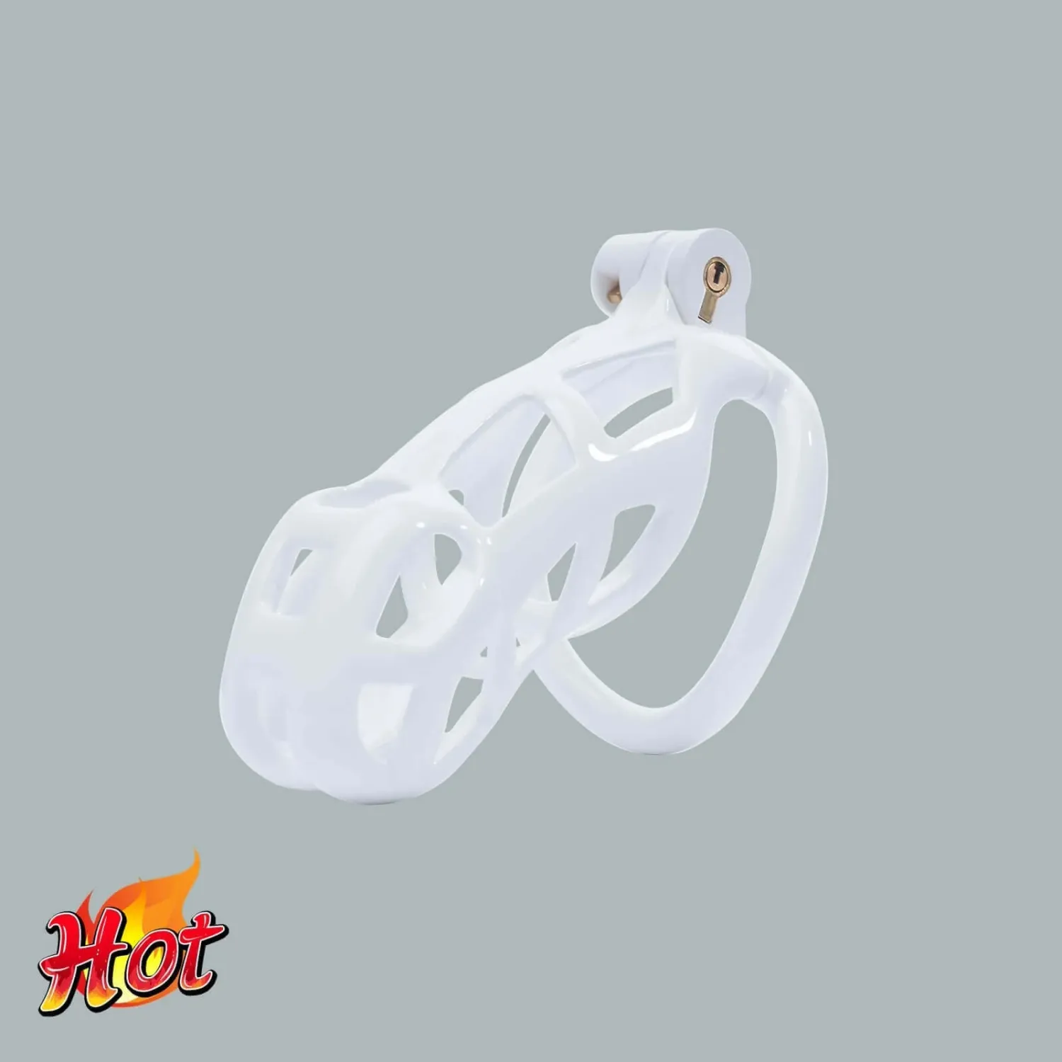 Cobra Chastity - NU White Cage & Keys - Standard