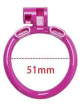 Cobra Chastity - NU Purple Arc Ring - Size 4 - 51mm