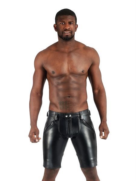 Mister B - Leather FXXXer Shorts - Black Mister B - Leather FXXXer Shorts - Black