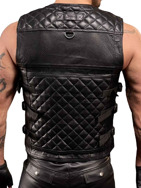 Mister B - Leather Utility Vest