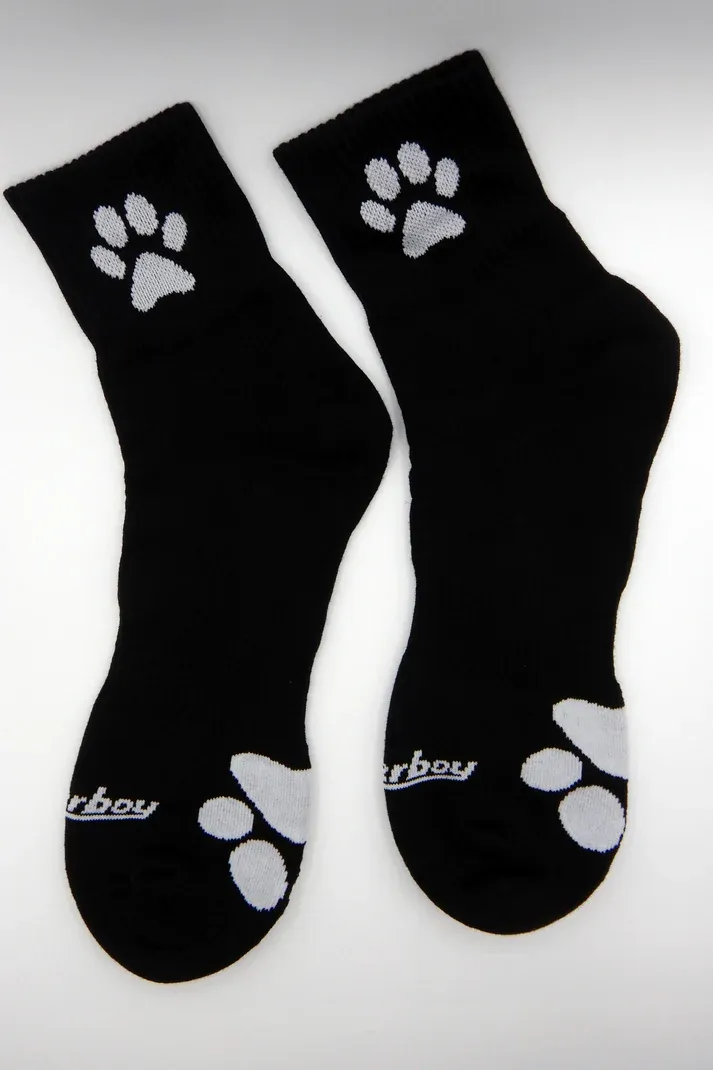 Sk8erboy - Puppy Short Crew socks - Black