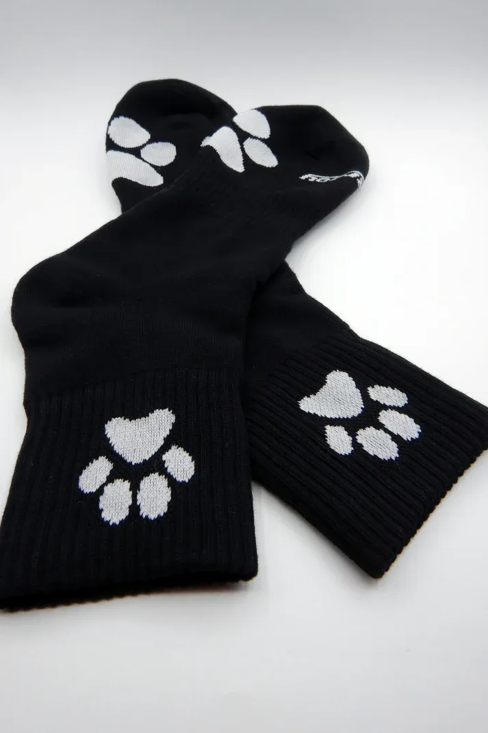 Sk8erboy - Puppy Short Crew Socks - Black