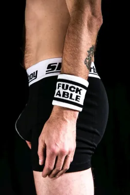 Sk8erboy Sweatband - FUCKABLE - White