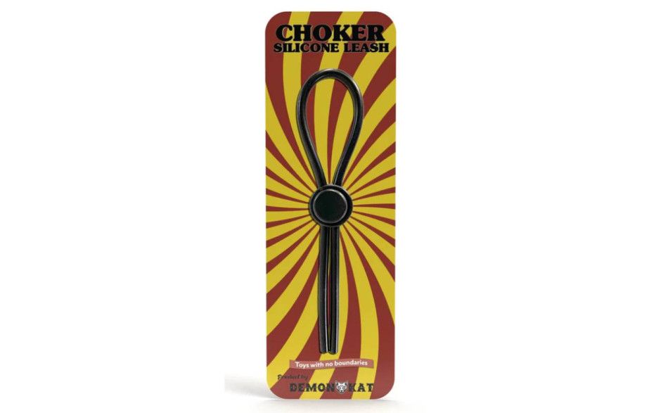 Demon Kat - Silicone Choker Leash - Black