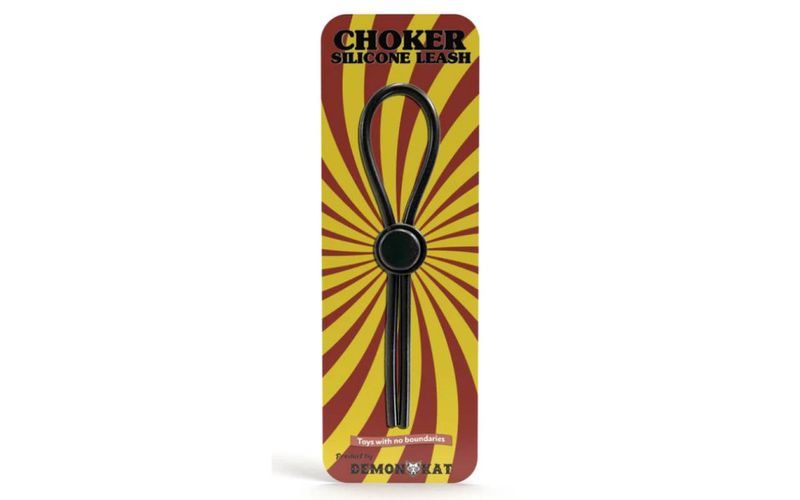 Demon Kat - Silicone Choker Leash - Black