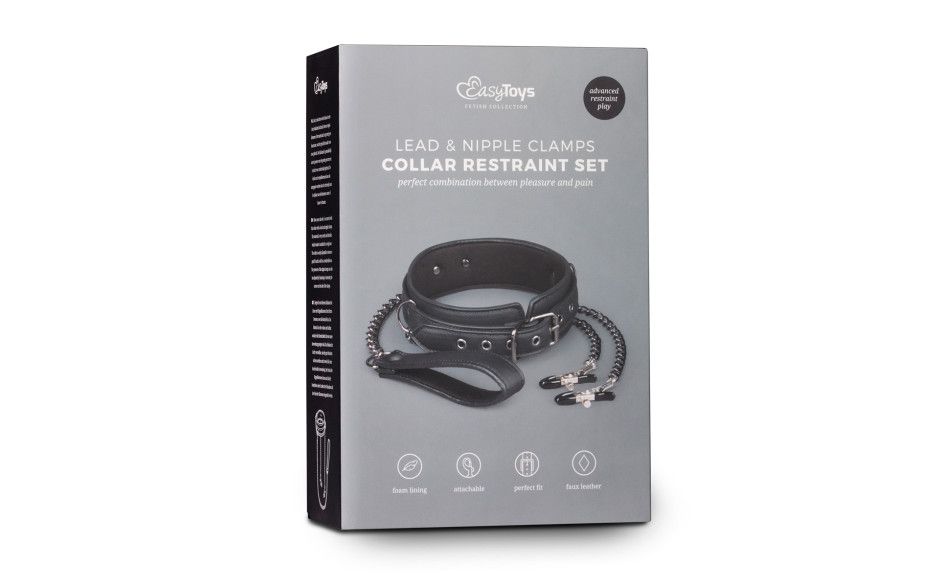 Fetish Collection - Collar w/ Nipple Chains