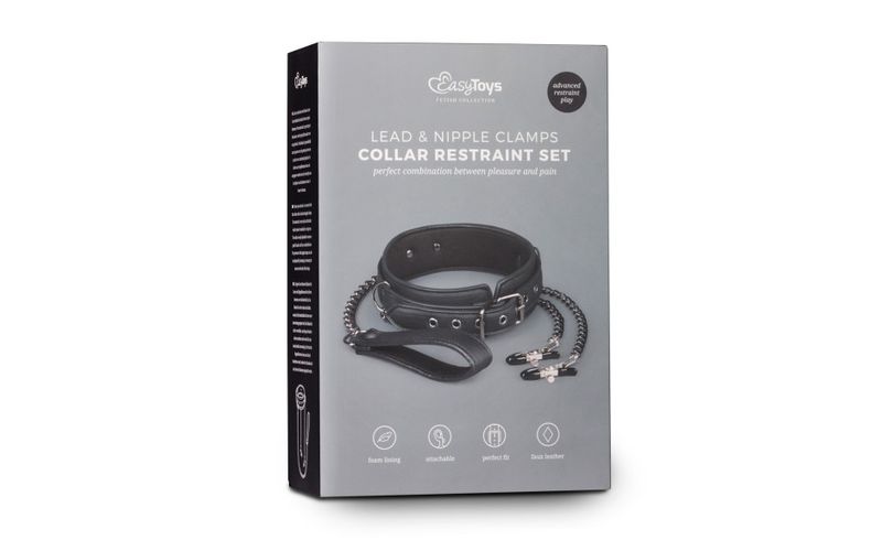 Fetish Collection - Collar w/ Nipple Chains