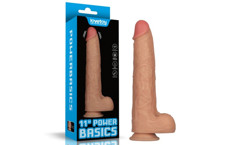 Lovetoy - 11in Vibrating USB Power Basics Cock