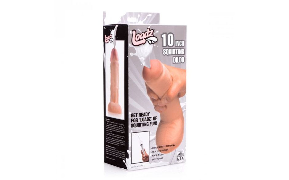 Loadz - Squirting Dildo 10in with Syringe