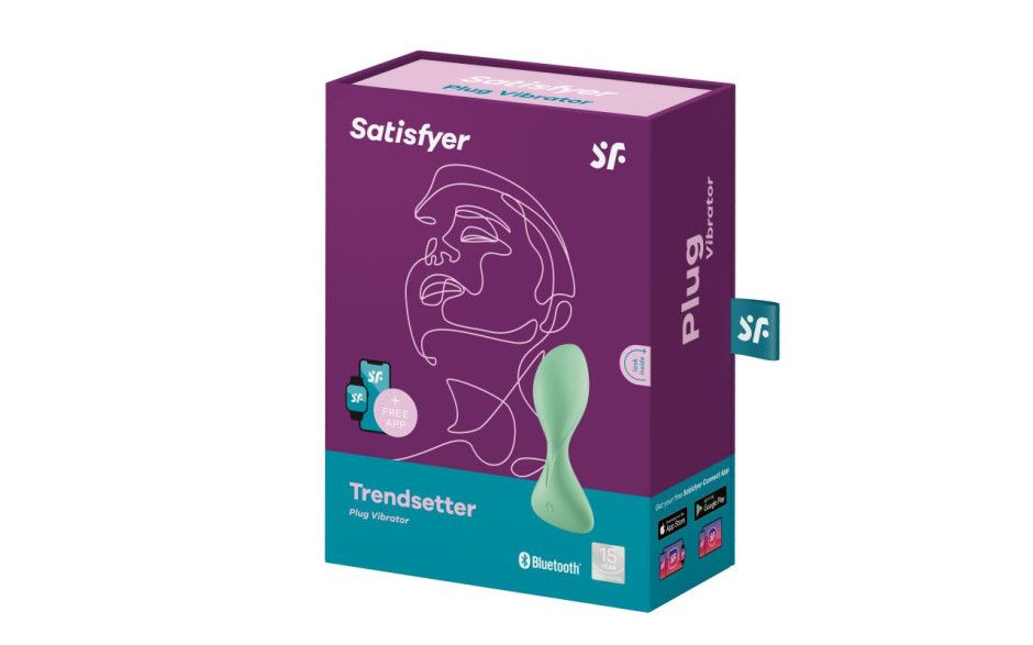 Satisfyer - Trendsetter Connect App Vibrating Anal Plug - Light Green