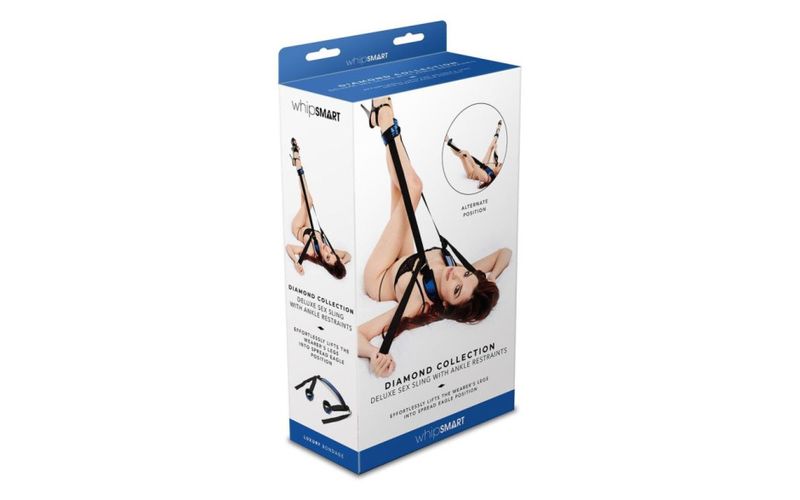 WhipSmart - Diamond Deluxe Sex Swing w Ankle Restraints - Blue