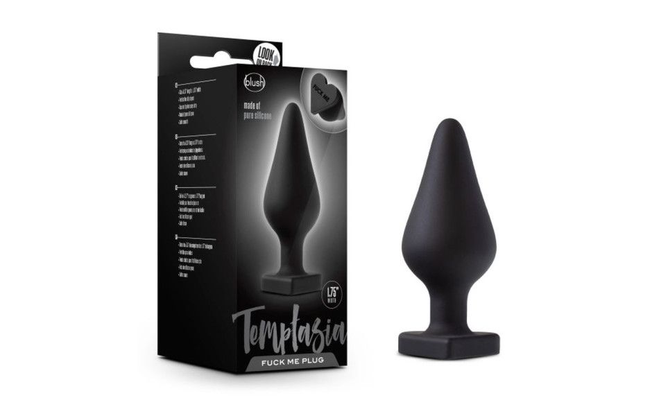 Temptasia - Fuck Me Butt Plug - Black Temptasia - Fuck Me Butt Plug - Black