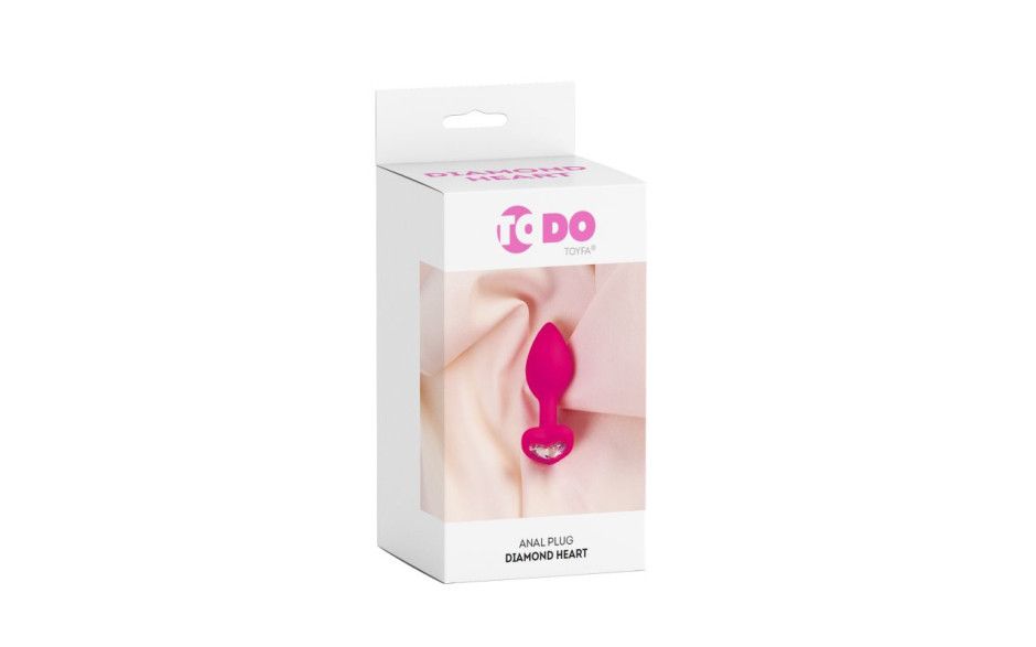 ToDo - Diamond Heart Anal Plug - Pink ToDo - Diamond Heart Anal Plug - Pink