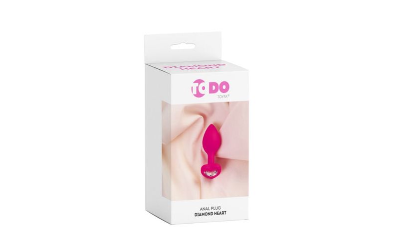 ToDo - Diamond Heart Anal Plug - Pink ToDo - Diamond Heart Anal Plug - Pink