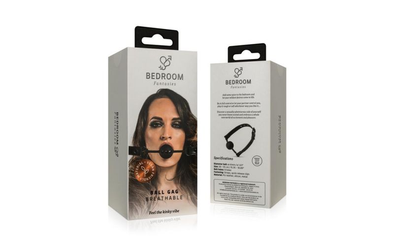 Bedroom Fantasies - Breathable Silicone Ball Gag - Black Bedroom Fantasies - Breathable Silicone Ball Gag - Black