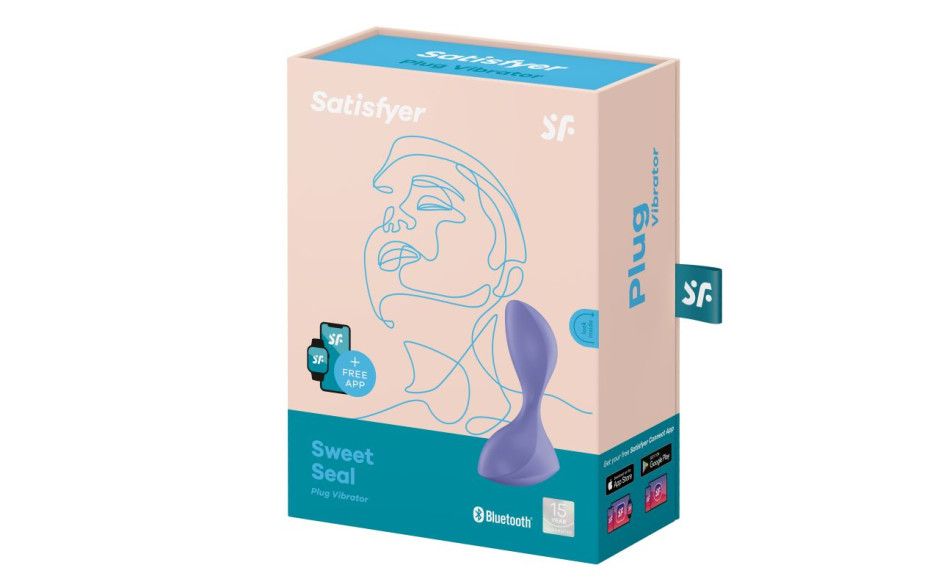 Satisfyer - Sweet Seal Vibrating Anal Plug - Lilac Satisfyer - Sweet Seal Vibrating Anal Plug - Lilac