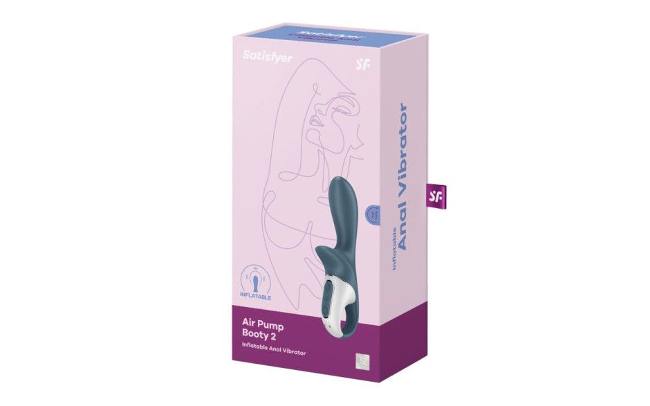 Satisfyer - Air Pump Booty 2 - Dark Grey