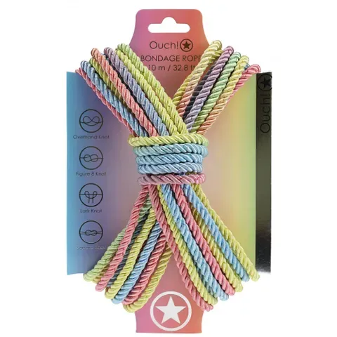 OUCH! - Bondage Rope - 10 M - Multicolour 1 OUCH! - Bondage Rope - 10 M - Multicolour 1