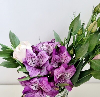 Amethyst Jar Flowers