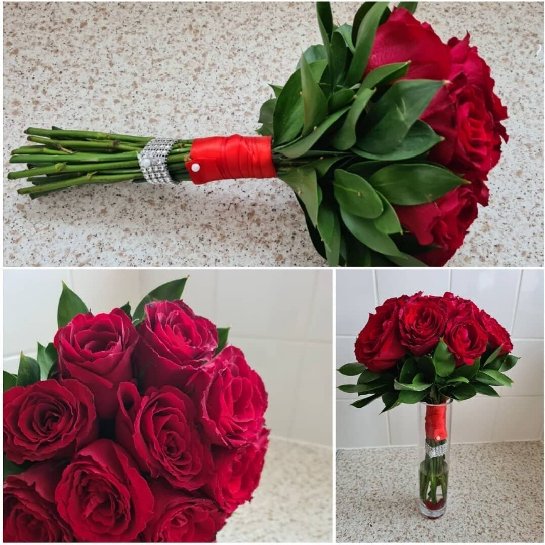 Red Bridal Bouquet