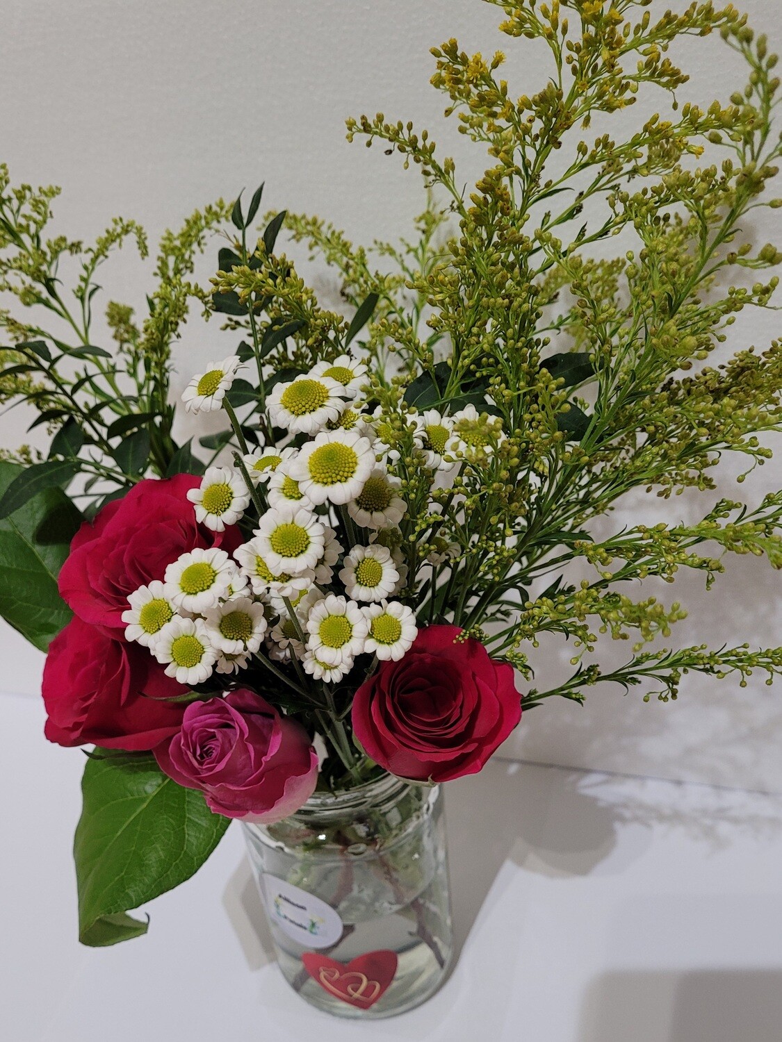 Jam jar flowers