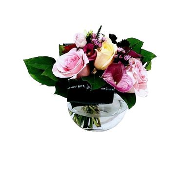 Roses in a Fish bowl