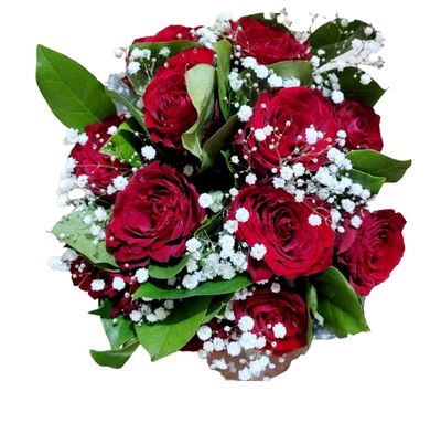 12 Valentines Roses