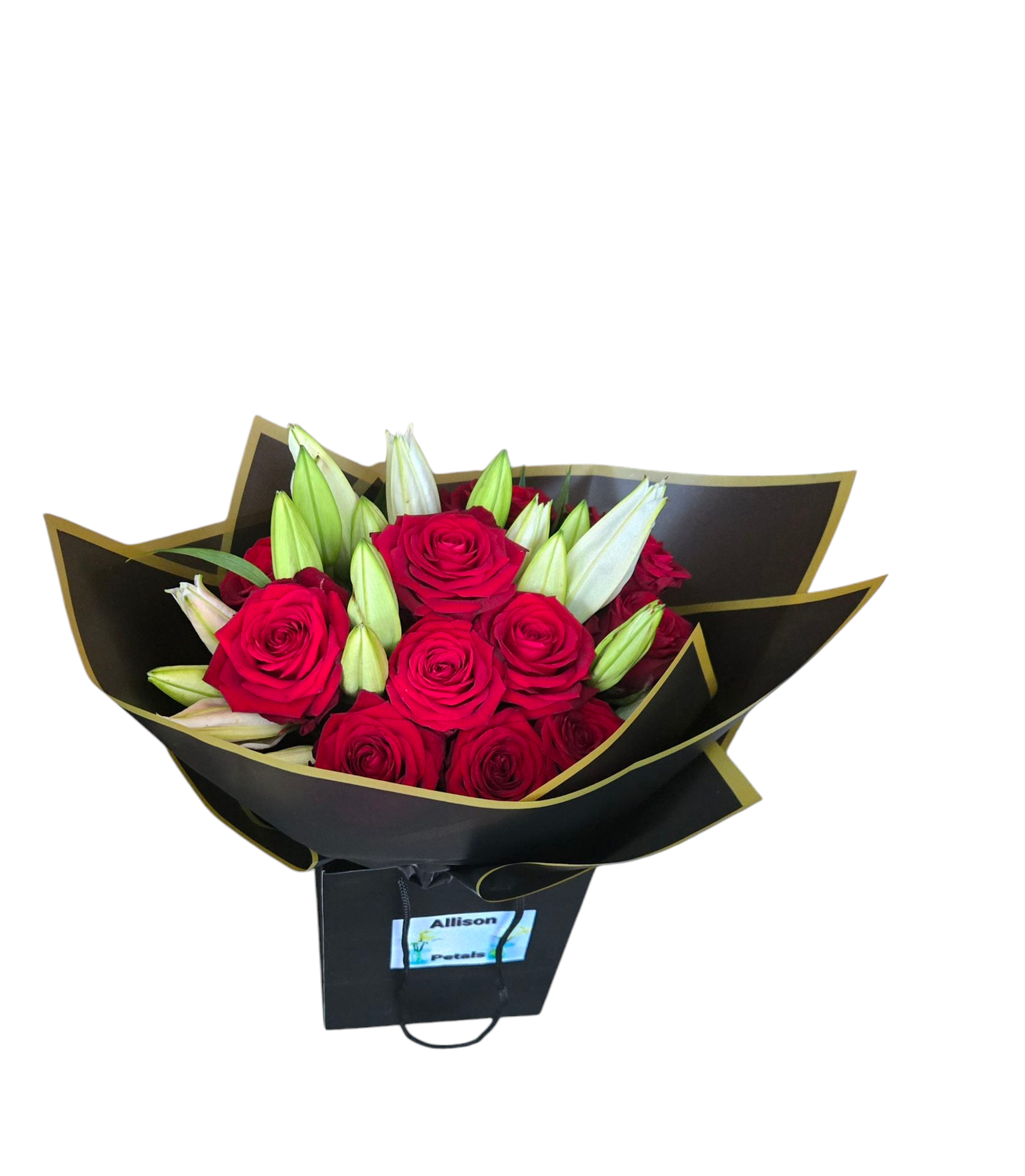 Lilly &amp; Red Roses Next Day Delivery