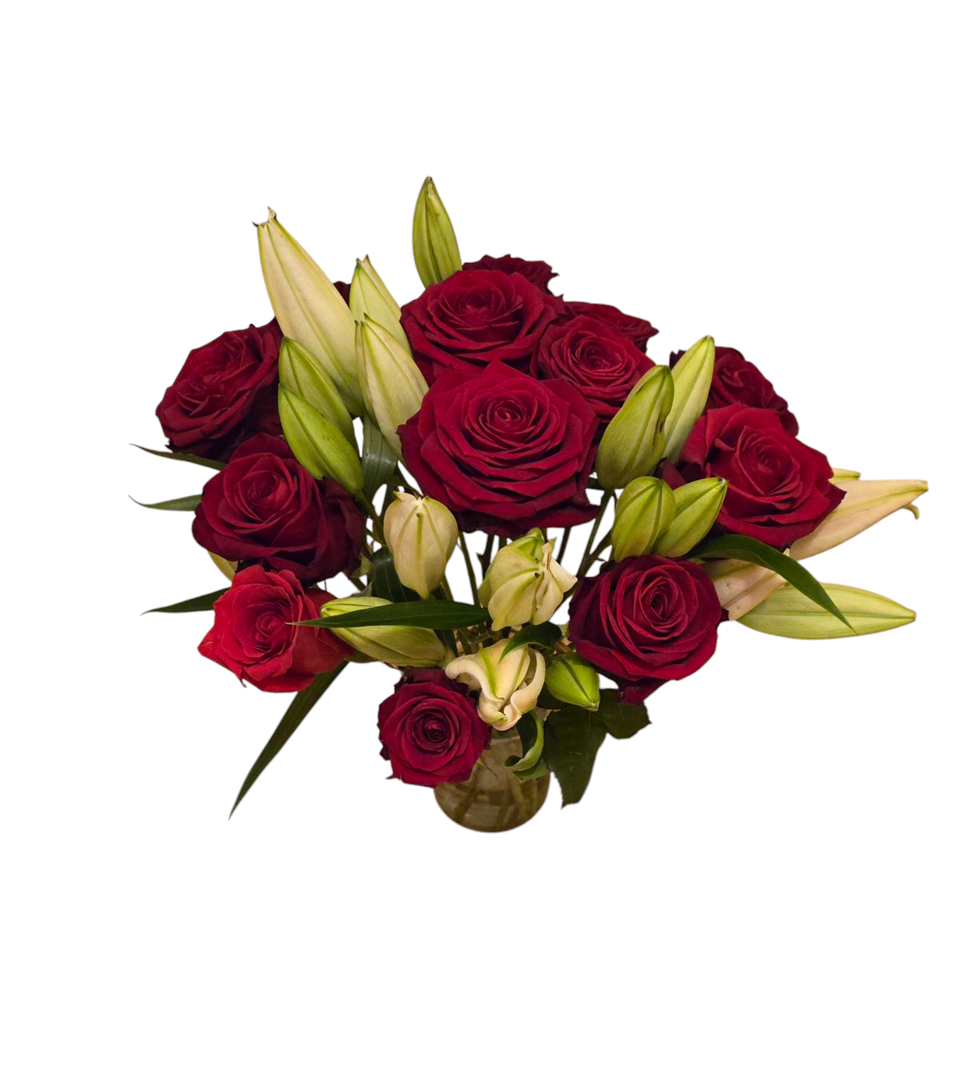 Lilly &amp; Red Roses Next Day Delivery