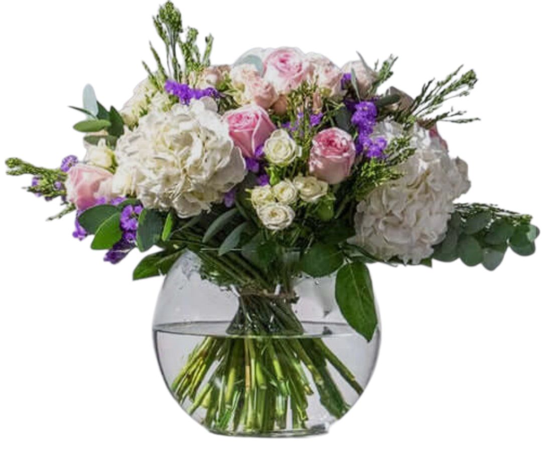Fishbowl Vase Florals