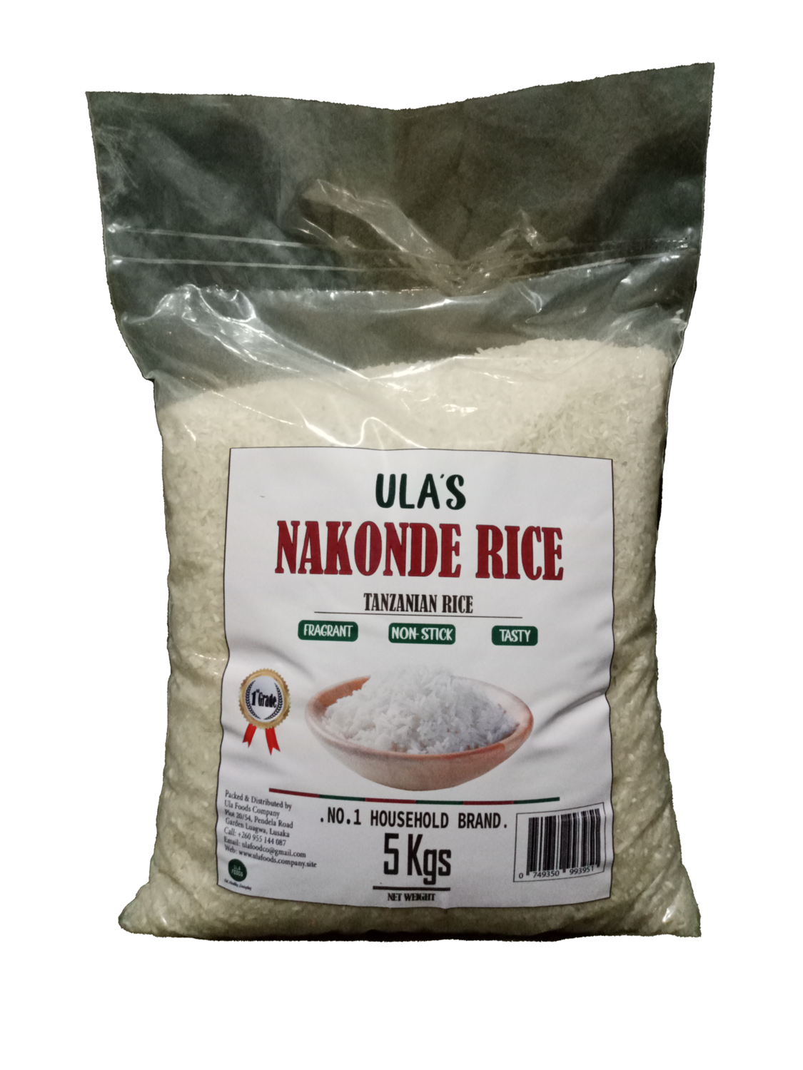 Ula&#39;s Nakonde Rice - 5kg